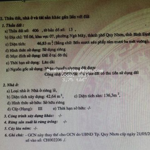 Nhà hẻm nội bộ 7m