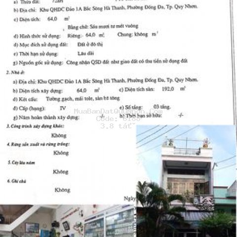 Nhà mặt tiền hai mê.