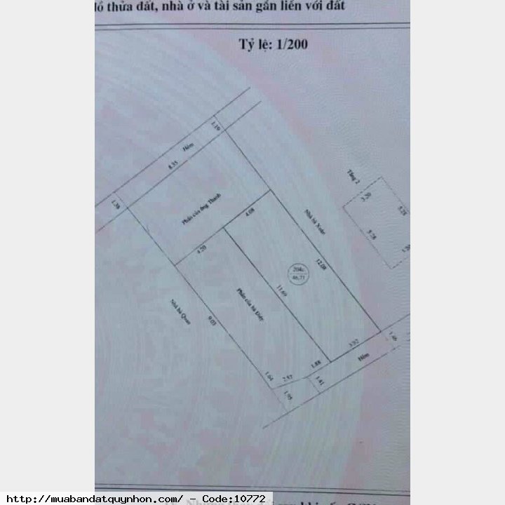 Nhà mê lỡ nội bộ Nguyễn Thái Học, 47 m, giá  1 tỷ 850 có thương lượng.