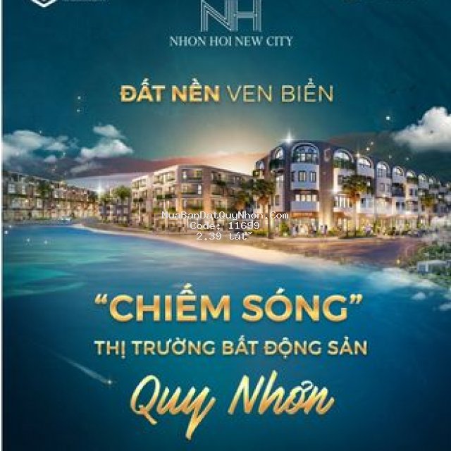 Nhơn hội new city, đặt cọc 50trieu để giữ chỗ đẹp