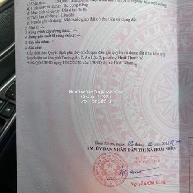 Petong chính trường an 2 hoài thanh