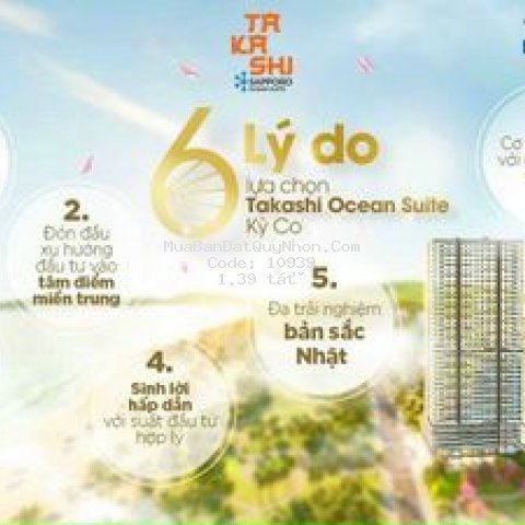 Takashi ocean suite chính sách ưu đãi từ cđt