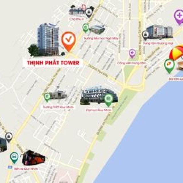 Trung tâm thành phố giá 1.4 tỷ/căn 2pn (65m2)
