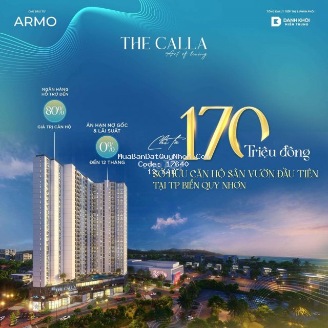 Bán căn hộ 80m2 trung tâm quy nhơn