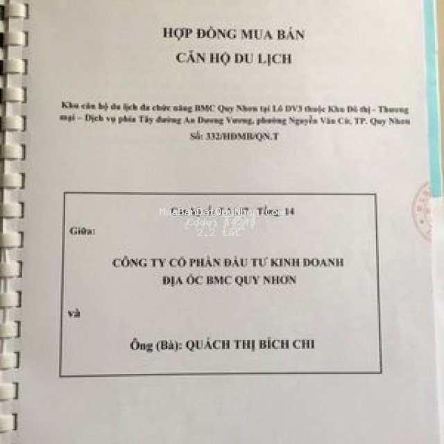Bán căn hộ du lịch đường an dương vương, phường ng