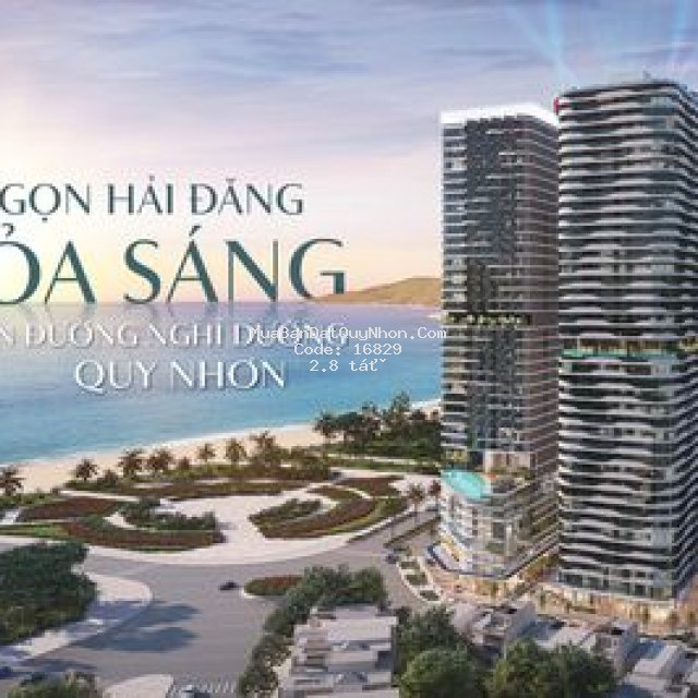 Bán căn hộ mặt biển quy nhơn 4 sao quốc tế giá 3tỷ