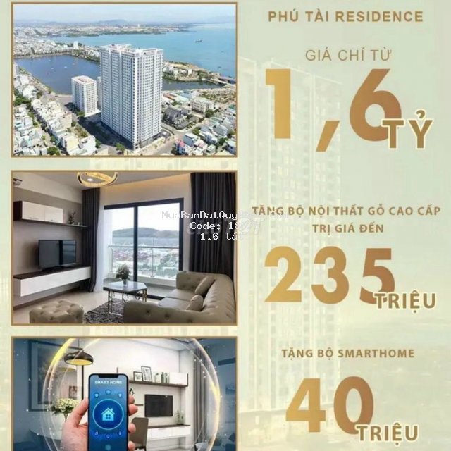 Bán căn hộ phú tài residence quy nhơn