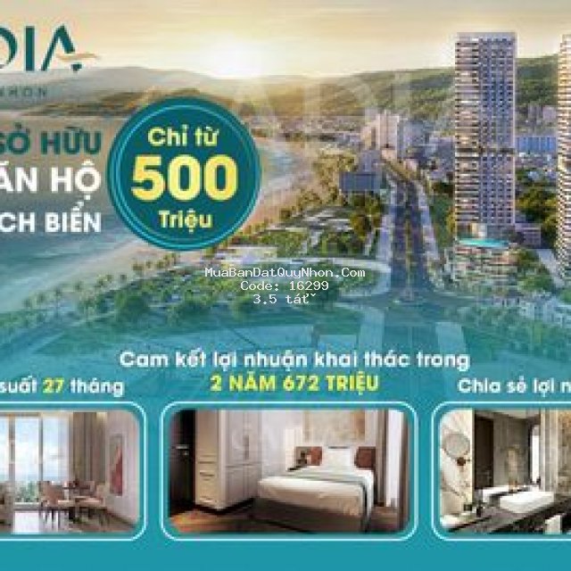 Bán căn hộ sát biển trung tâm quy nhơn