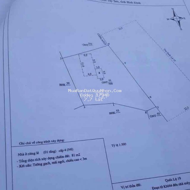 Bán đất bình định