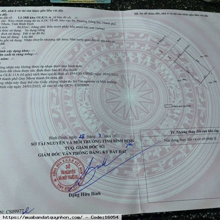 Bán đất Cầu 2 đường A12 Hà Thanh_P Đống Đa_TP Quy Nhơn - Diện tíc h: 40m2 ngang 4,7m  - Giá bán 2 tỉ 250 