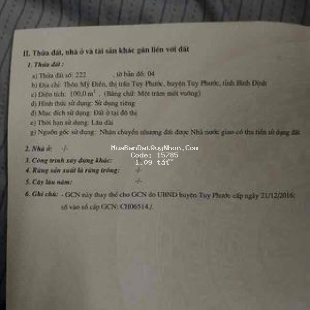 Bán đất diêu trì