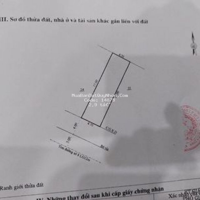 Bán đất đường số 8, khu bắc hà thanh, quy nhơn, bđ