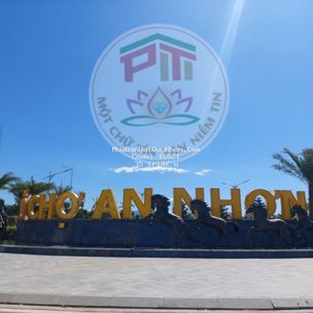 Bán đất mặt chợ mới an nhơn giá tốt90m( 5x18) 3ty