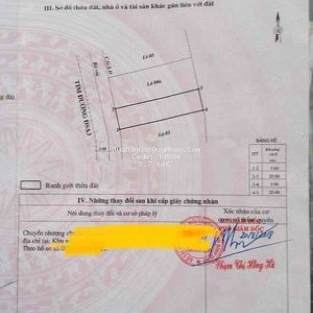 Bán đất mặt tiền đường dsa3 khu tđc nhơn phước