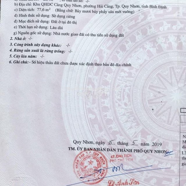 Bán đất mtđ huỳnh mẫn đạt