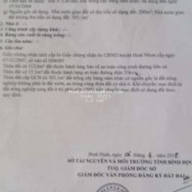 Bán đất nhựa  gia long hoài phú hoài nhơn bđ
