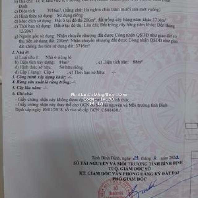 Bán lô đất đẹp tại bùi thị xuân, tp quy nhơn