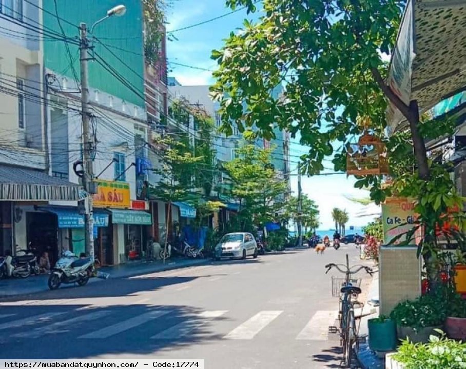Bán lô đất trống Mặt Tiền đường Trần Độc - Trần Phú - Quy Nhơn - Hướng biển Đông Nam - cách biển 100 mét khu xây dựng khách sạn, dịch vụ, nhà hàng dt 272m2 ngang 13,5 mét giá bán 27 tỷ tl thêm