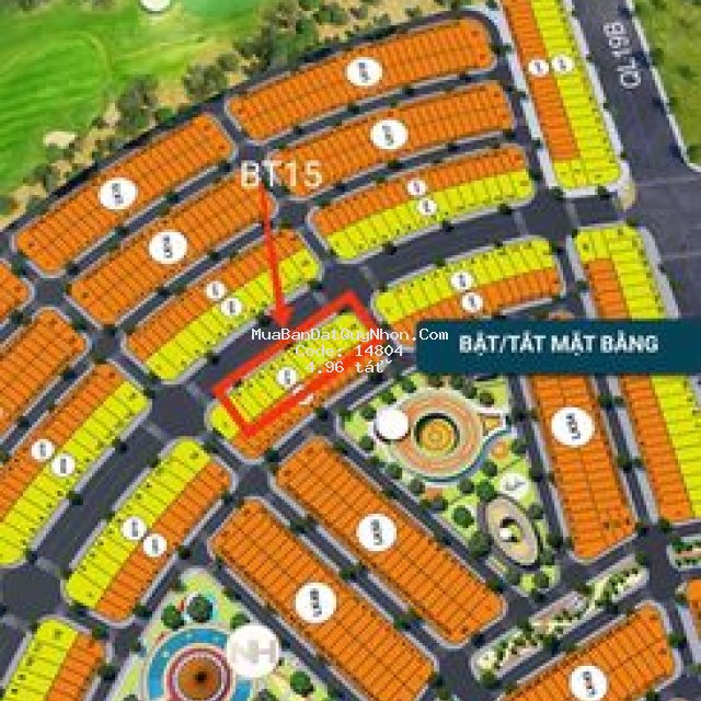 Bán lô nền biệt thự pk9 nhơn hội newcity