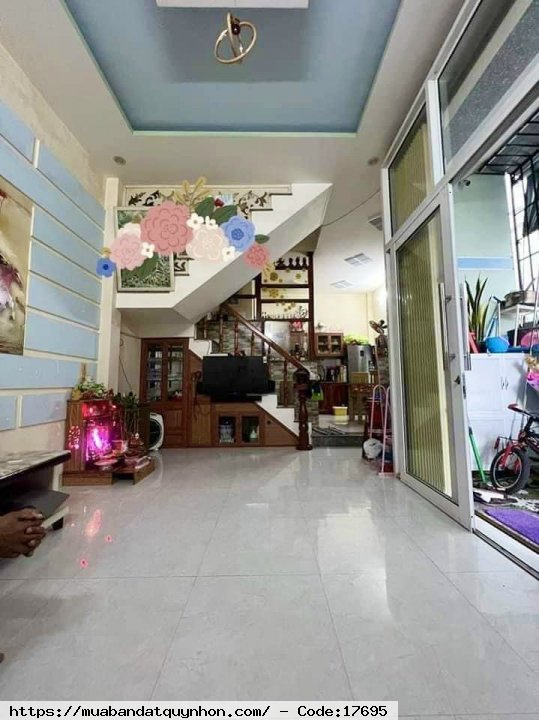Bán nhà 1 mê_Ngang 6m_Nở hậu 9m_Hẻm 808/.. Trần Hưng Đạo_Tp.Quy Nhơn - Diện tích xây dựng 79m2 - Hướng Đông Bắc - Giá bán 1 tỷ 720triệu
