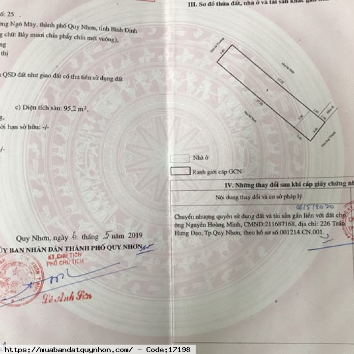 Bán nhà hẻm Hoàng Văn Thụ_P Ngô Mây_TP Quy Nhơn - Giá bán: 2,3 tỷ - Diện tích: 80m2 - Nhà gần chợ, gần trường, gần siêu thị...khu vực an ninh Bán nhà hẻm Hoàng Văn Thụ_P Ngô Mây_TP Quy Nhơn - Giá bán: 2,3 tỷ - Diện tích: 80m2 - Nhà gần chợ, gần trường, gần siêu thị...khu vực an ninh