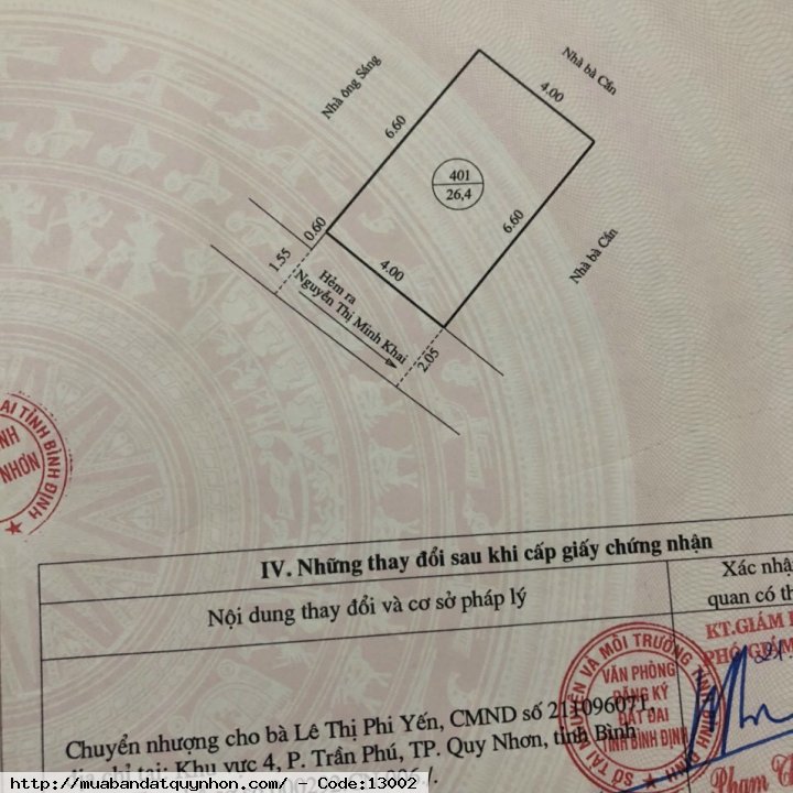 Bán nhà hẻm Nguyễn Thị Minh Khai tttp Quy Nhơn  Vị trí : gần chợ, siêu thị  trường học cấp 1 cấp 2, đặc biệt gần biển ... Tiện ích mọi nhu cầu , khu dân cư dân trí cao, hàng xóm thân thiện vui vẻ hòa đồng  Diện tích 26,4m2 ( ngang 4m) vuông vức  Kết cấu :