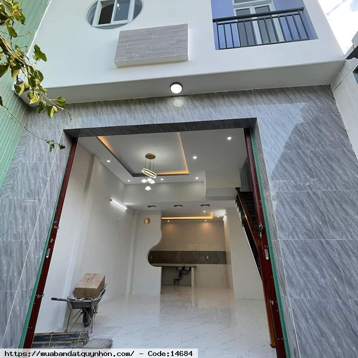 Bán nhà hẻm Trần Đại Nghĩa_P Trần Quang Diệu_TP Quy Nhơn - Diện tích: 44,2m2 ngang 5m nở hậu 5,2m - Kết cấu: nhà 2 tầng - Giá bán: 1 tỷ 100 triệu