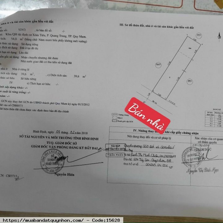 Bán nhà mặt tiền khu xóm tiêu_P Quang Trung_TP Quy Nhơn - Diện tích: 54m2 ngang 3,6m - Kết cấu: nhà mê lỡ, đầy.đủ công năng - Lộ giới 9m - Hướng: Đông Bắc - Giá bán: 2 tỷ 780 triệu Bán nhà mặt tiền khu xóm tiêu_P Quang Trung_TP Quy Nhơn - Diện tích: 54m2 ngang 3,6m - Kết cấu: nhà mê lỡ, đầy.đủ công năng - Lộ giới 9m - Hướng: Đông Bắc - Giá bán: 2 tỷ 780 triệu
