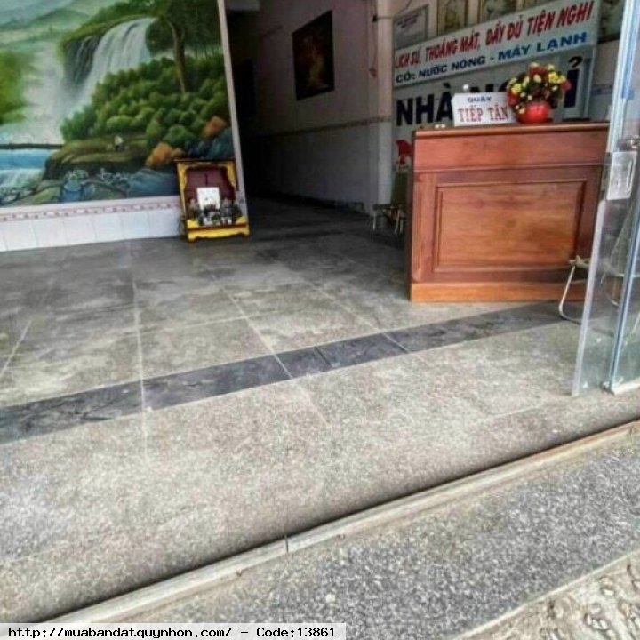 Bán nhà nghỉ xây kiên cố mặt tiền quốc lộ 1A. Gần trạm 10, Phước lộc, Tuy Phước  💎DT: 209 m2 (137m2 Sổ hồng và 72m đất vườn) ngang 7m ❤Hiện trạng nhà 1 mê xây mới đẹp xây kiên cố, hiện đã xây dựng full đất, có 7 phòng đầy đủ nội thất, sân thượng, sân phơ