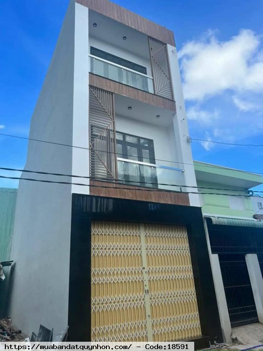 Bán nhà Nhà Mới Đẹp Hẻm rộng Âu Cơ Phú tài, Bùi Thị Xuân - TP Quy Nhơn - Nhà 3 mê nguyên - dtsd 150m2 - Hướng: Đông Bắc - Giá 1tỷ 750 tl thêm