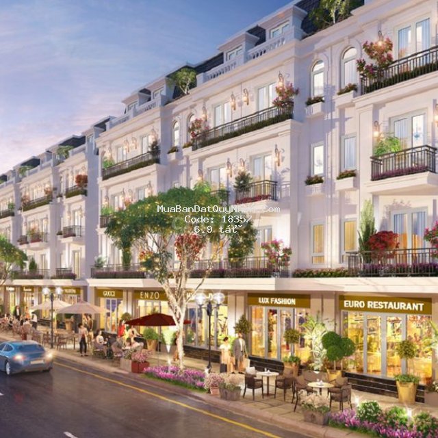 Bán shophouse ngay mt ngã tư hùng vương kd sầm uất