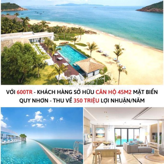 Bán suất mua đầu tư lợi nhuật 300tr căn hộ biển