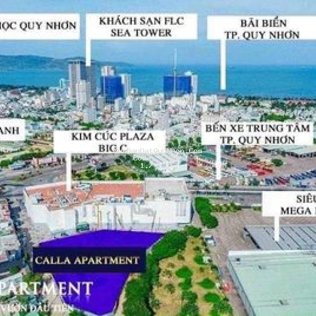 Calla apartment: ngay big c, mêga, 700m đến biển