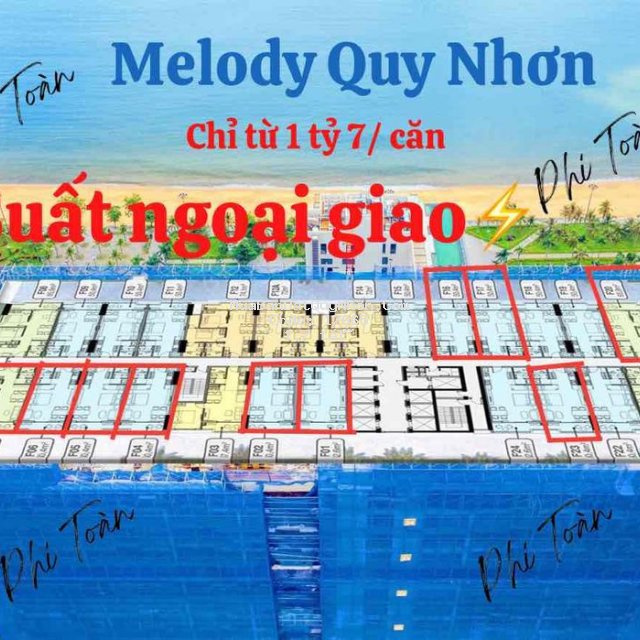 Cần bán căn hộ du lịch melody quy nhơn 1 tỷ 7