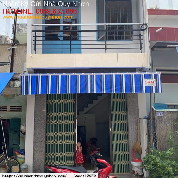 Cần bán gấp nhà hẻm Trần Hưng Đạo - P Lê Lợi - Tp Quy Nhơn - Giá 2 tỷ - Kết cấu: nhà 3 mê - Hướng Tây Bắc