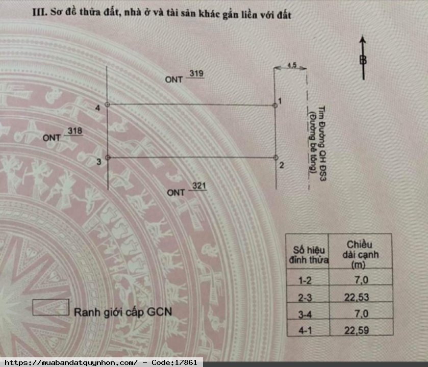  Cần bán lại lô đất rẻ cho anh chị đầu tư - Diện tích: 157,9 m2 - Hướng: Đông - Giá bán chỉ: 900 triệu
