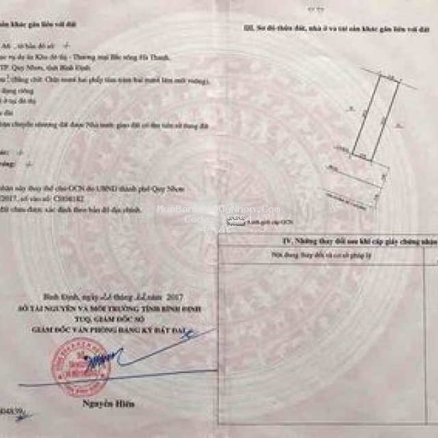 Cần bán lô đất khu đô thị bắc hà thanh 2 tp quy nh