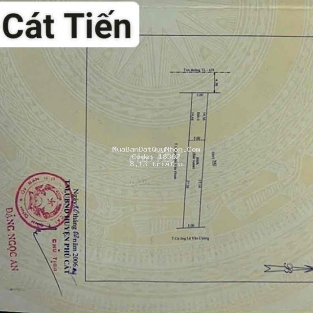 Cần bán lô đất trung tâm sát kdl biển cát tiến