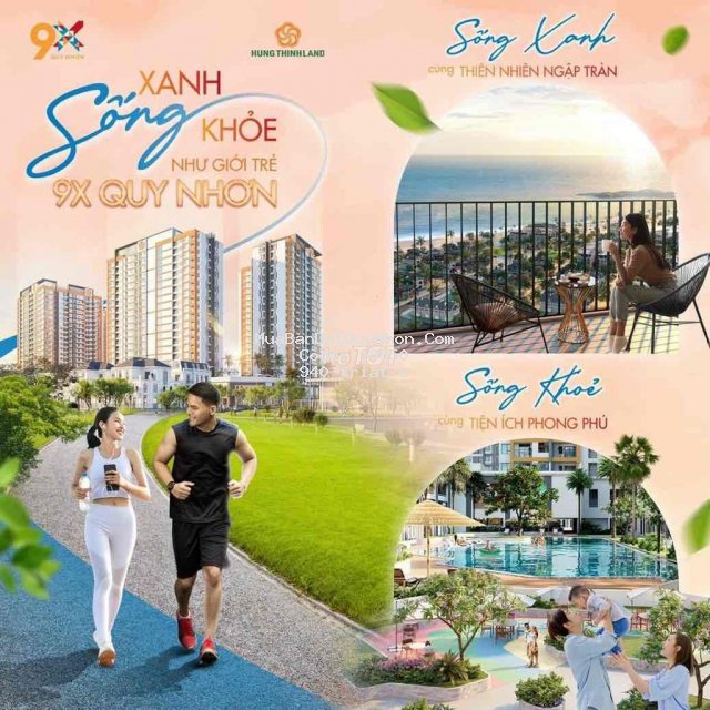 Căn hộ 50m2 view biển tp quy nhơn, shr, giảm 40%.