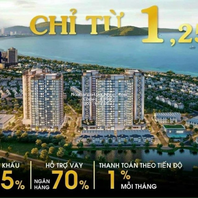 Căn hộ biển 9x quy nhơn 2pn 67m2 chỉ còn 903 triệu