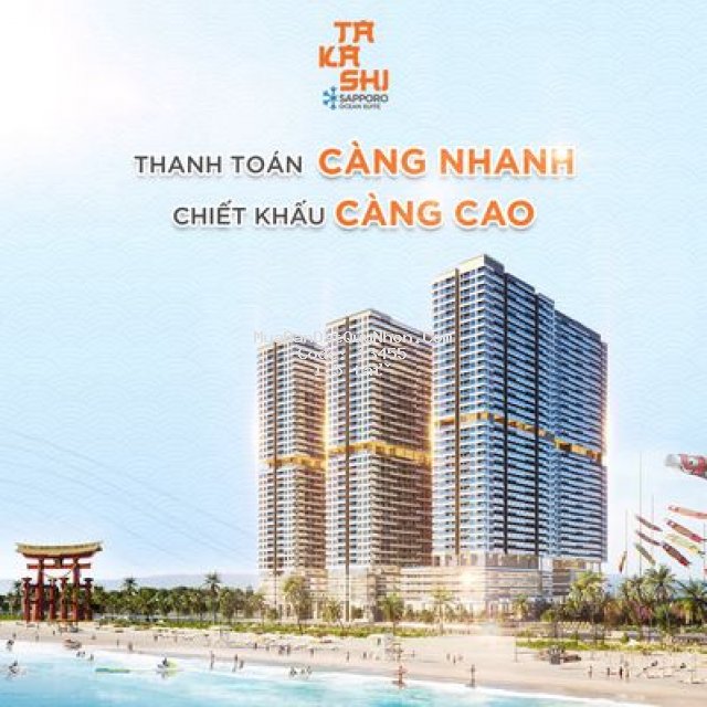 Căn hộ biển nhật bản chỉ từ 300tr, có 1 - 0 - 2 si