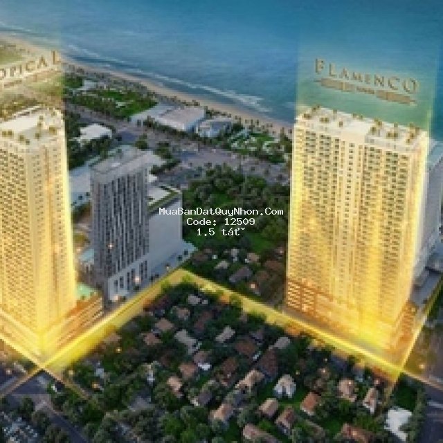Căn hộ du lịch quy nhơn melody 50.6m² 1pn giá rẻ