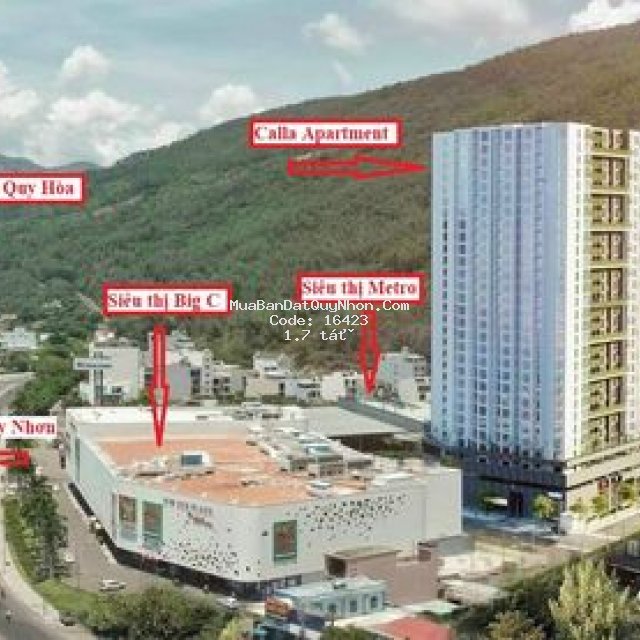 Căn hộ giá rẻ ngay siêu thị big c quy nhơn