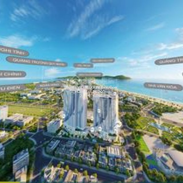 Căn hộ hạng sang sổ đỏ lâu dài view biển, núi