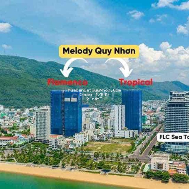 Căn hộ mellody quy nhơn giá chỉ 2tỷ/ căn.
