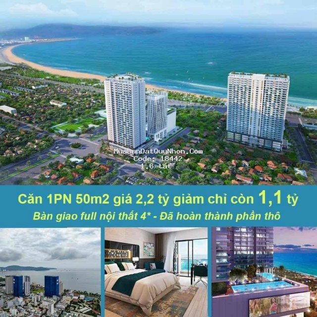 Căn hộ melody quy nhơn full nội thất 1 tỷ 1