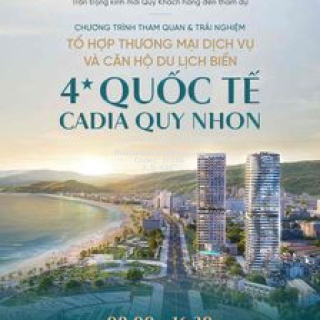 Căn hộ nghỉ dưỡng 4* cadia quy nhơn