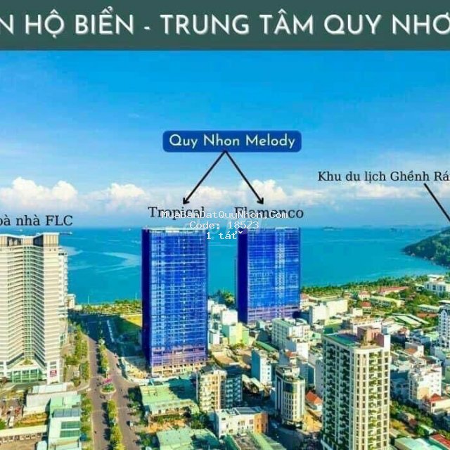 Căn hộ quy nhơn melody chỉ 1tỷ1, full nội thất