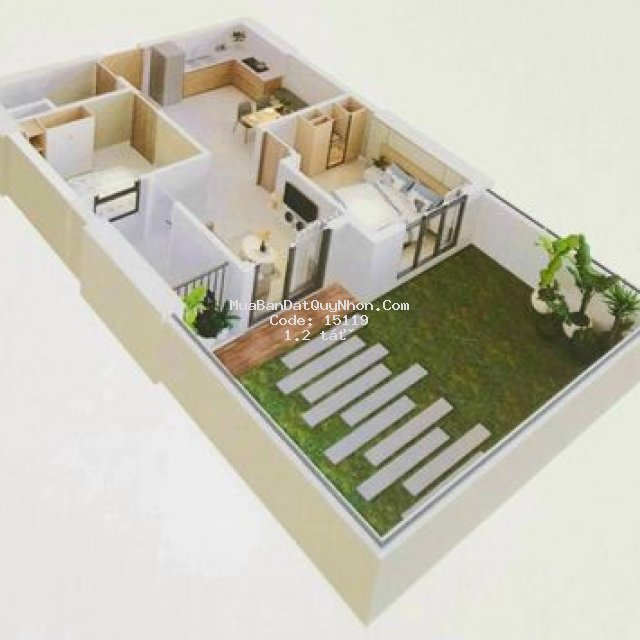 Căn hộ sân vườn, gần ngay big c quy nhơn
