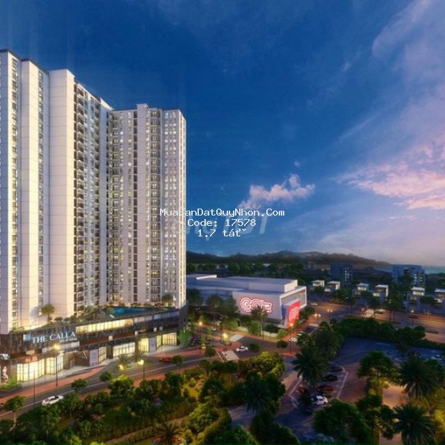 Căn hộ sân vườn view biển quy nhơn 1,7 tỷ 2pn